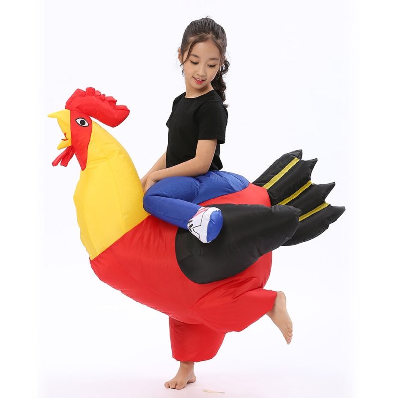 Costume gonflable poulet monté – Image 3