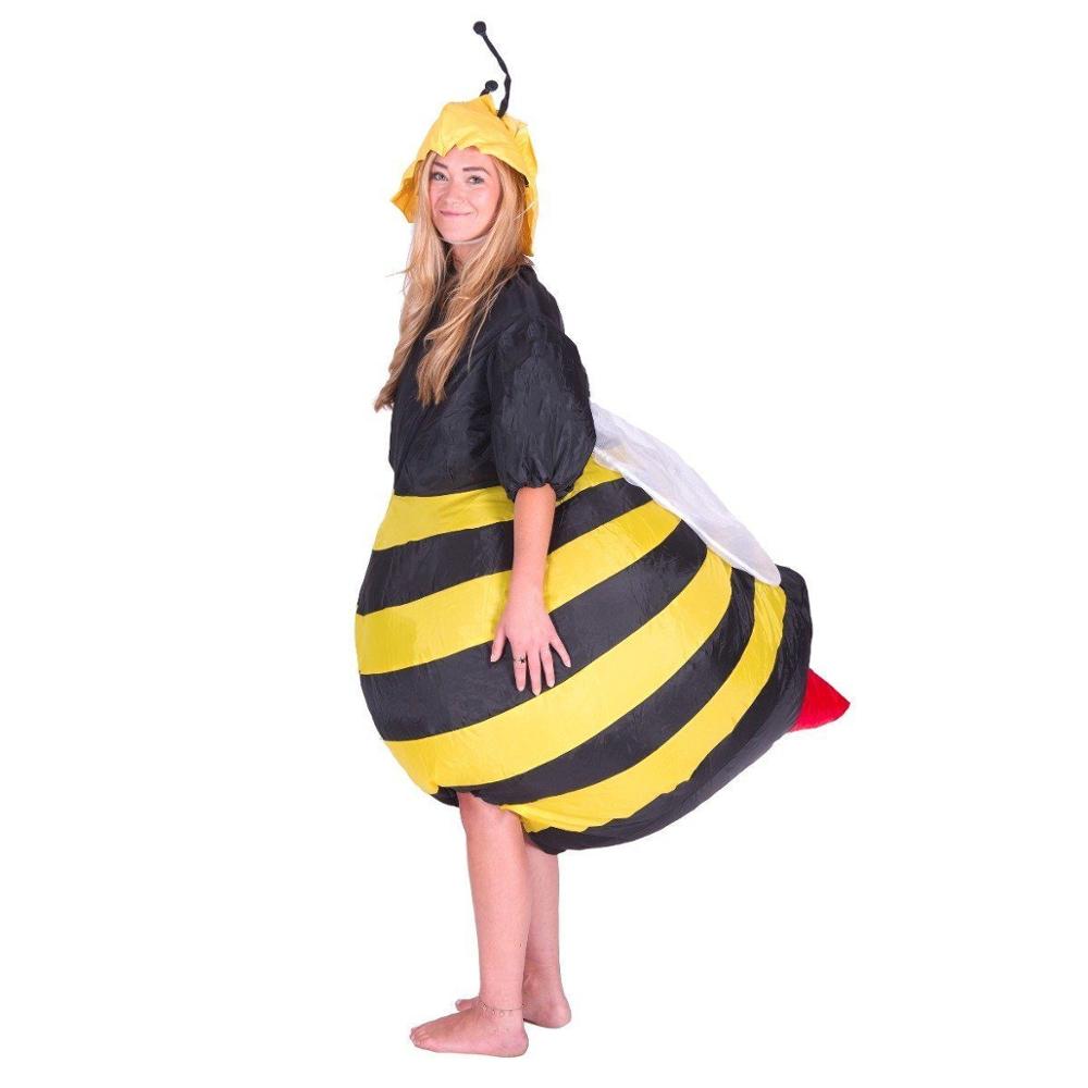 Costume gonflable abeille avec casque et antennes