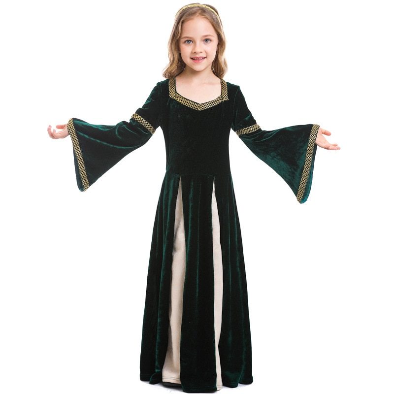 Costume de Princesse pour fille, déguisement avec accessoire
