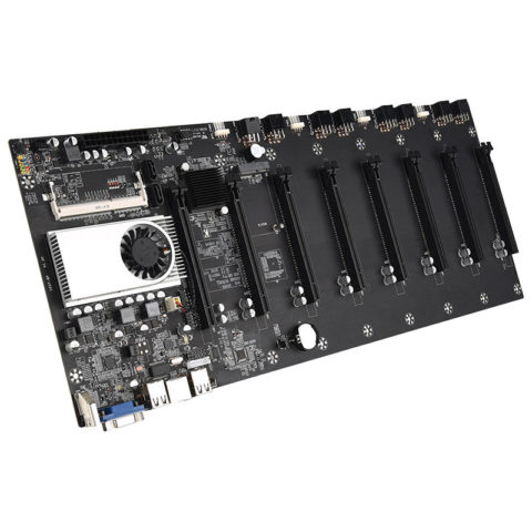 Carte mère minière, 8 GPU, DDR3, processeur intégré, faible consommation d'énergie, ETH