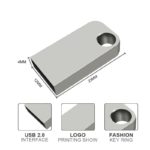 Lot de 50 mini clés USB 2.0 en métal personnalisables avec votre logo, 1/2/4/8/16/32/64 Go – Image 6
