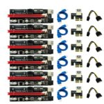 Lot de 6 cartes PCI-Express Riser v.009S, minage GPU