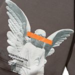 Sweat à capuche en coton ange imprimé – Image 10