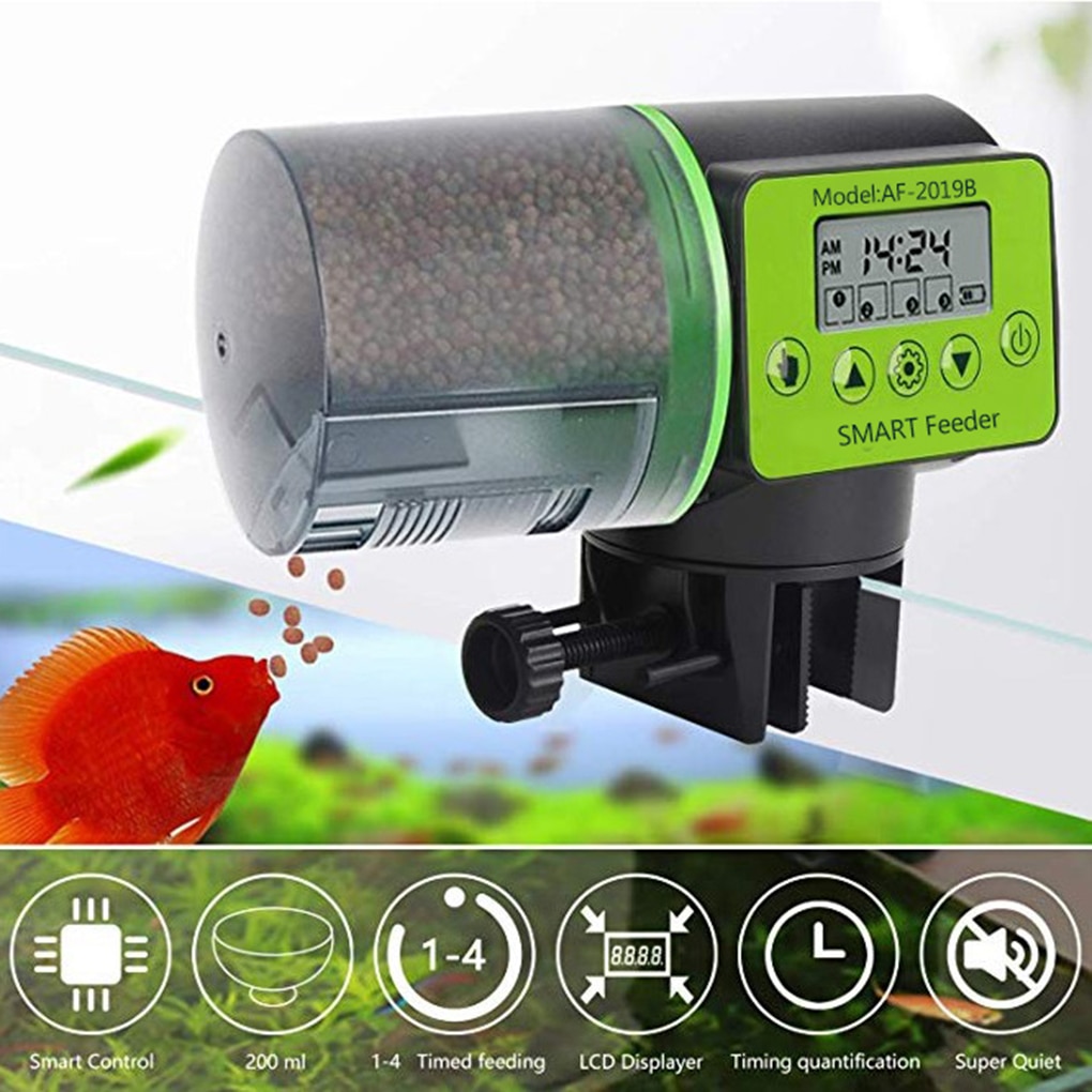 Mangeoire automatique avec minuterie pour aquarium