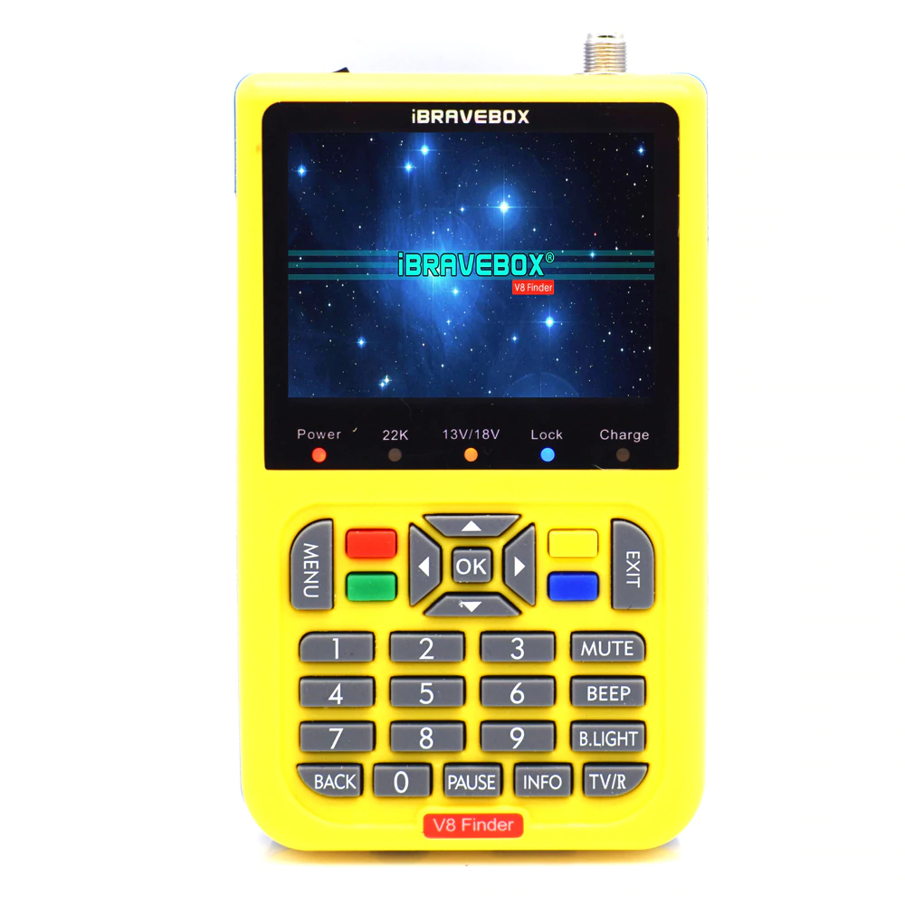 Détecteur de satellite, DVB-S/S2, Batterie intégrée, écran LCD 3.5 pouces