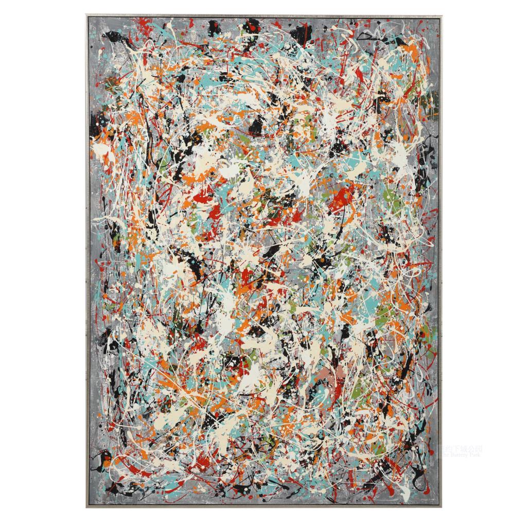 Peinture à l'huile sur toile acrylique abstraite faite à la main, de style expresso