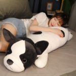 Peluche Bouledogue français coussin doux, de 80 à 120 cm – Image 2