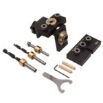 Gabarit de perçage 3 en 1, pour assemblages de menuiserie, en alliage d'aluminium