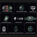 Montre connectée DG Ares, écran rond 1.32", 300mAh, Android et IOS – Image 3
