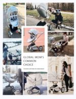 Hot Mom Poussette combinée F023, 3 en 1, pivotantes à 360° – Image 6