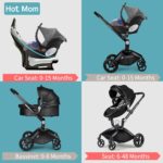Hot Mom Poussette combinée F022, 3 en 1, mécanisme de pliage rapide et facile – Image 7