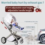 Hot Mom Poussette combinée F022, 3 en 1, mécanisme de pliage rapide et facile – Image 6
