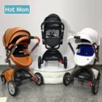 Hot Mom Poussette combinée F022, 3 en 1, mécanisme de pliage rapide et facile – Image 8