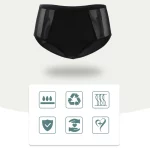 3 culottes menstruelles discrètes, 4 couches absorbantes, flux léger à abondant – Image 8