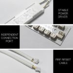 Lampadaire LED en forme d'arc avec télécommande, 170 cm – Image 5
