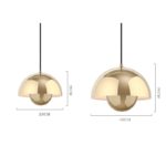 Suspension semi-circulaire, design moderne, divers coloris – Image 6