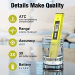 Ensemble de mesure haute précision TDS EC, Température et PH mètre – Image 3