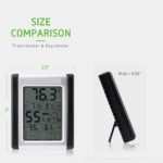Thermomètre et hygromètre d'intérieur numérique avec jauge d'humidité – Image 2