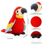 Peluche perroquet, répète vos mots et agite les ailes, 22 cm – Image 6