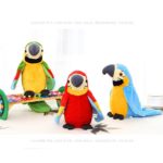 Peluche perroquet, répète vos mots et agite les ailes, 22 cm – Image 2