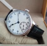 Montre mécanique pour homme, cadran blanc, 44 mm, verre de Saphir, mouvement manuel – Image 5