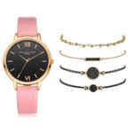 Montre analogique à quartz et bracelets pour femme, Set de 5 pièces – Image 5
