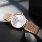 Ensemble 2 pièces, montre ultra fine et bracelet pour femme, en acier inoxydable, 30 mm – Image 6