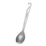 Fourchette en acier inoxydable à long manche avec ouvre-bouteille, Camping – Image 6