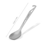 Fourchette en acier inoxydable à long manche avec ouvre-bouteille, Camping – Image 5