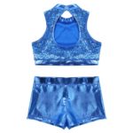 Ensemble costume de danse pour fille, short Leotard – Image 4