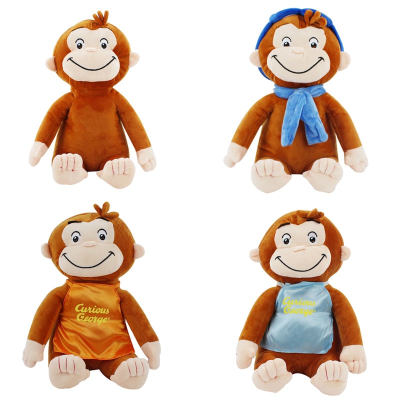 Peluche George petit singe mignon, 30cm