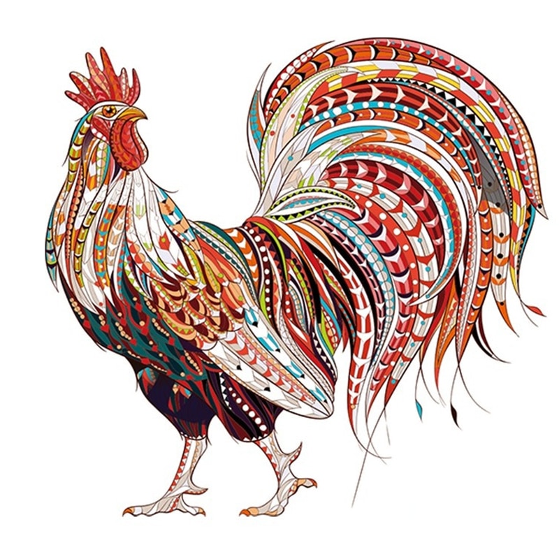 Puzzle animaux en bois, taille A3