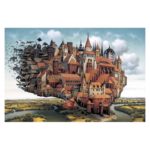 Puzzle en bois, château volant, 500 à 2000 pièces