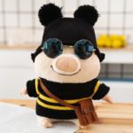 Peluche cochon mignon avec accessoires, 30 cm – Image 2