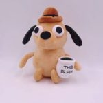Peluche chien avec tasse de café, 22 cm – Image 3