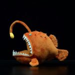 Peluche Poisson lanterne, animaux de mer, 25 cm – Image 3