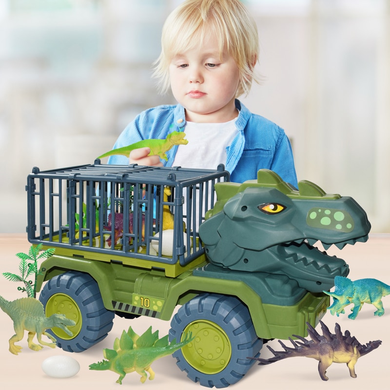 Camion de transport de dinosaures, surdimensionnée