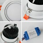 Spot LED encastrable pour plafond, éclairage d'intérieur, 3/5/7/9/12/15W – Image 5