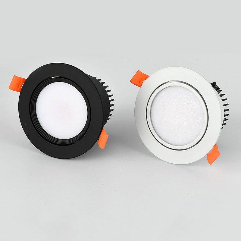 Spot LED encastrable pour plafond, éclairage d'intérieur, 3/5/7/9/12/15W
