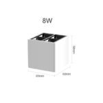 Spot LED Cube, montage en surface, éclairage d'intérieur, 8W – Image 5
