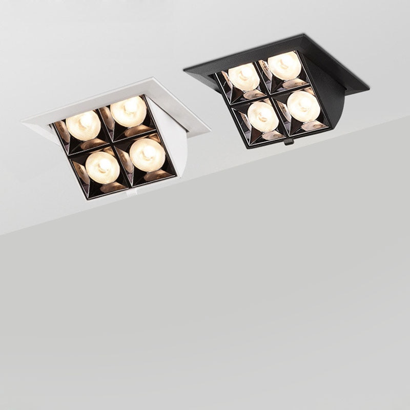 Spot LED encastrable pour plafond, lumière à intensité réglable, 16W