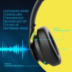 Casque sans fil Bluetooth 233621, hybride avec microphone, léger, stop-bruit actif, 20 heures d'autonomie – Image 3