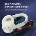 Casque sans fil Bluetooth 233621, hybride avec microphone, léger, stop-bruit actif, 20 heures d'autonomie – Image 5