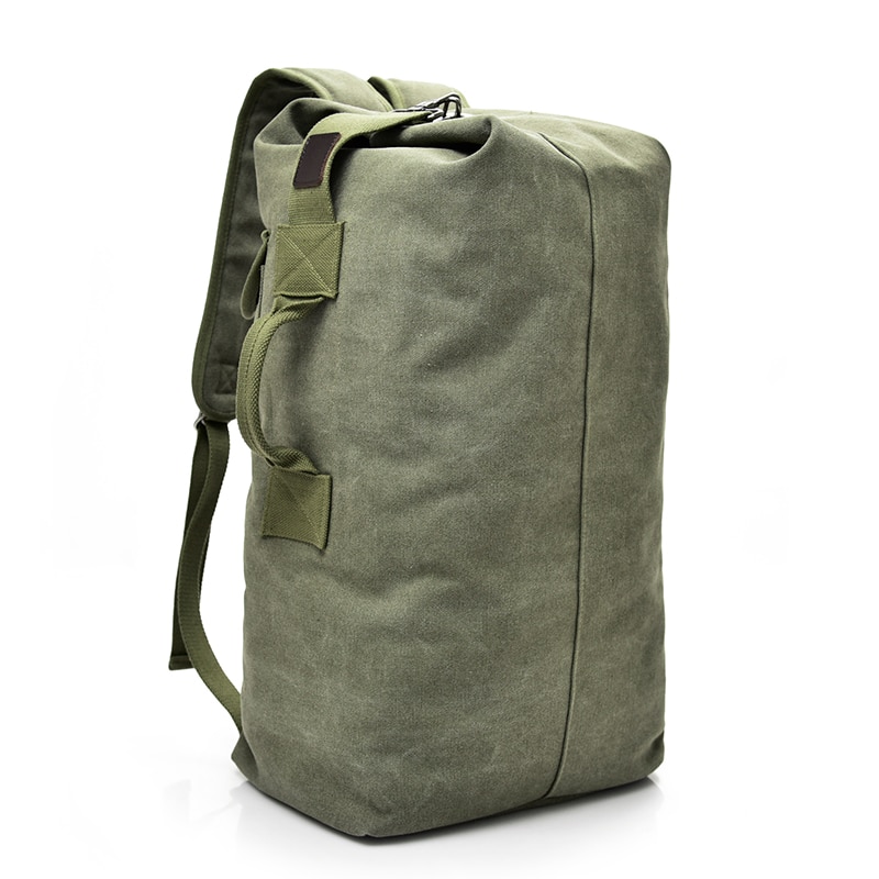 Sac à dos en toile de grande capacité, à bandoulière