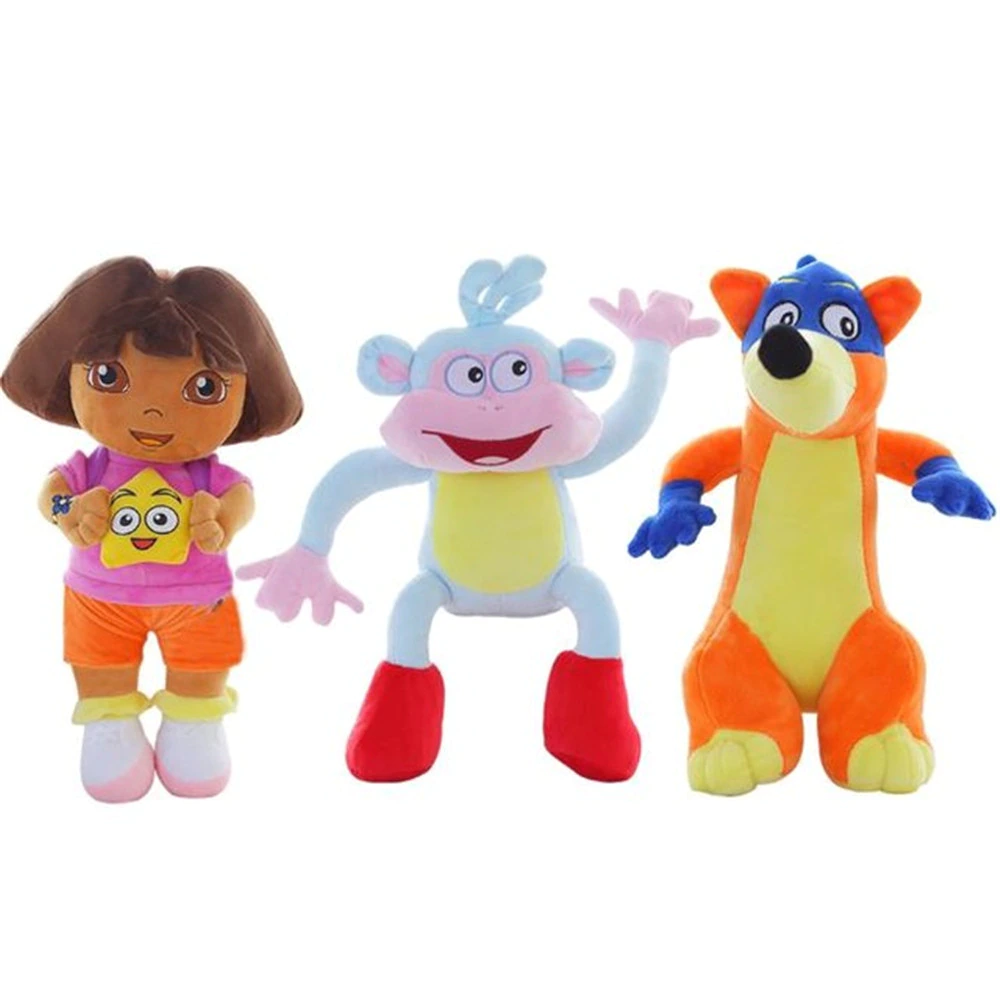 Sa582e1c5442840b2a5be8a2993460910G Peluche Dora l'exploratrice, dessin animé, 25 cm – Image 1