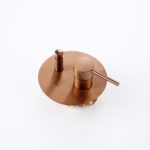 Ensemble de douche à encastrer avec pomme de douche, en laiton or brossé – Image 2