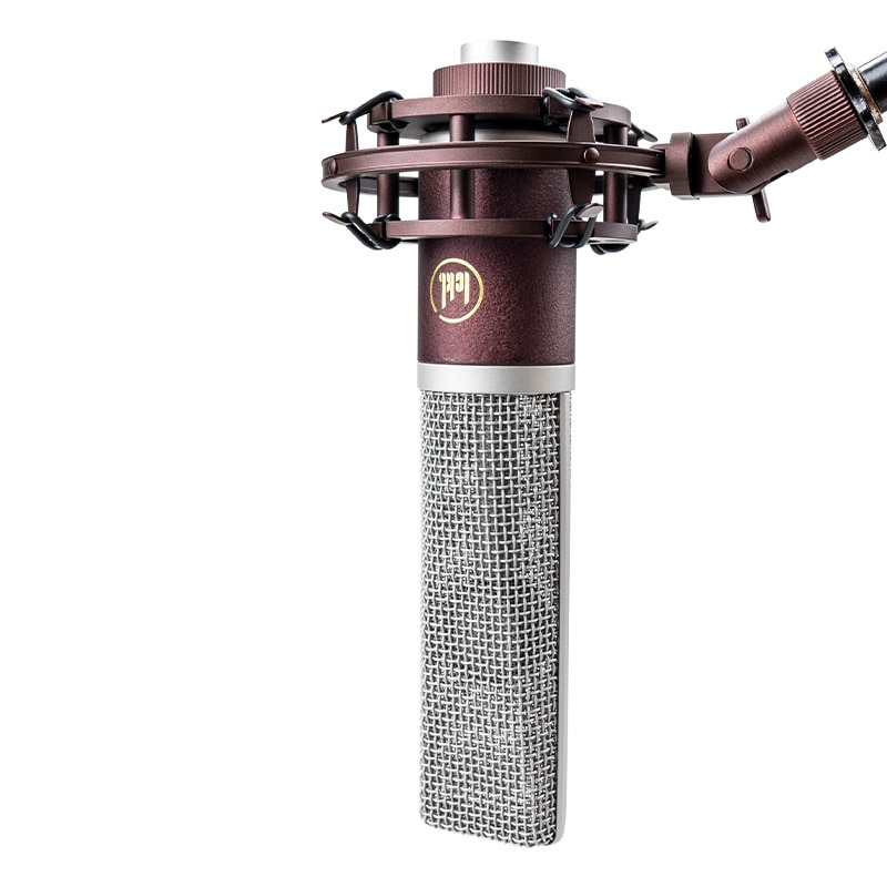 Microphone professionnel à condensateur en polyester, transparent et lisse