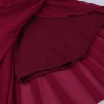 Robe de danse lyrique sans manches, dos découpé, asymétrique, en mousseline de soie – Image 6