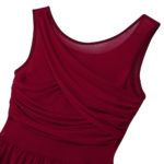 Robe de danse lyrique sans manches, dos découpé, asymétrique, en mousseline de soie – Image 4