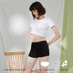Culotte Shorty menstruelle à flux important, absorbante, taille haute – Image 2